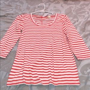 Jcrew women’s 3/4 length striped shirt. Size small